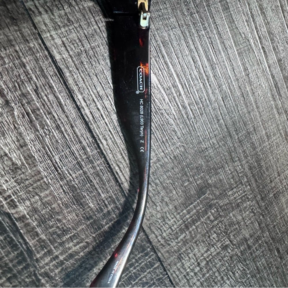 Coach Designer Tortoise Shell Frame Sunglasses Wi… - image 3